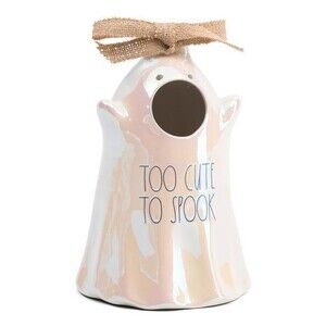 RAE DUNN Too Cute To Spook Luster Ghost Birdhouse